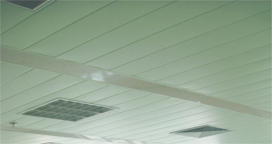 सीधे / बीवेल्ड एज एस-आकार एल्यूमीनियम पट्टी छत आरएएल रंग हवाई अड्डे के लिए