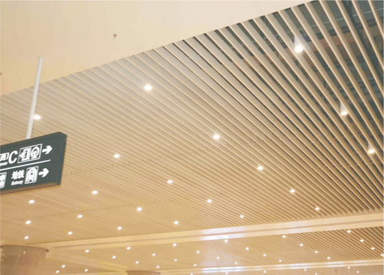 प्रदर्शनी हॉल ध्वनिक छत टाइलें सजावटी निलंबित झूठी एल्यूमिनियम / एल्यूमिनियम पैनल