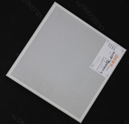 छिद्रित या सादा सफेद एल्यूमीनियम / जीआई क्लिप छत टाइल में Beveled किनारे के साथ
