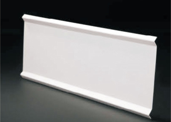 पाउडर लेपित Rustproof जम्मू के आकार का एल्यूमीनियम बाधक छत H200 सफेद रंग